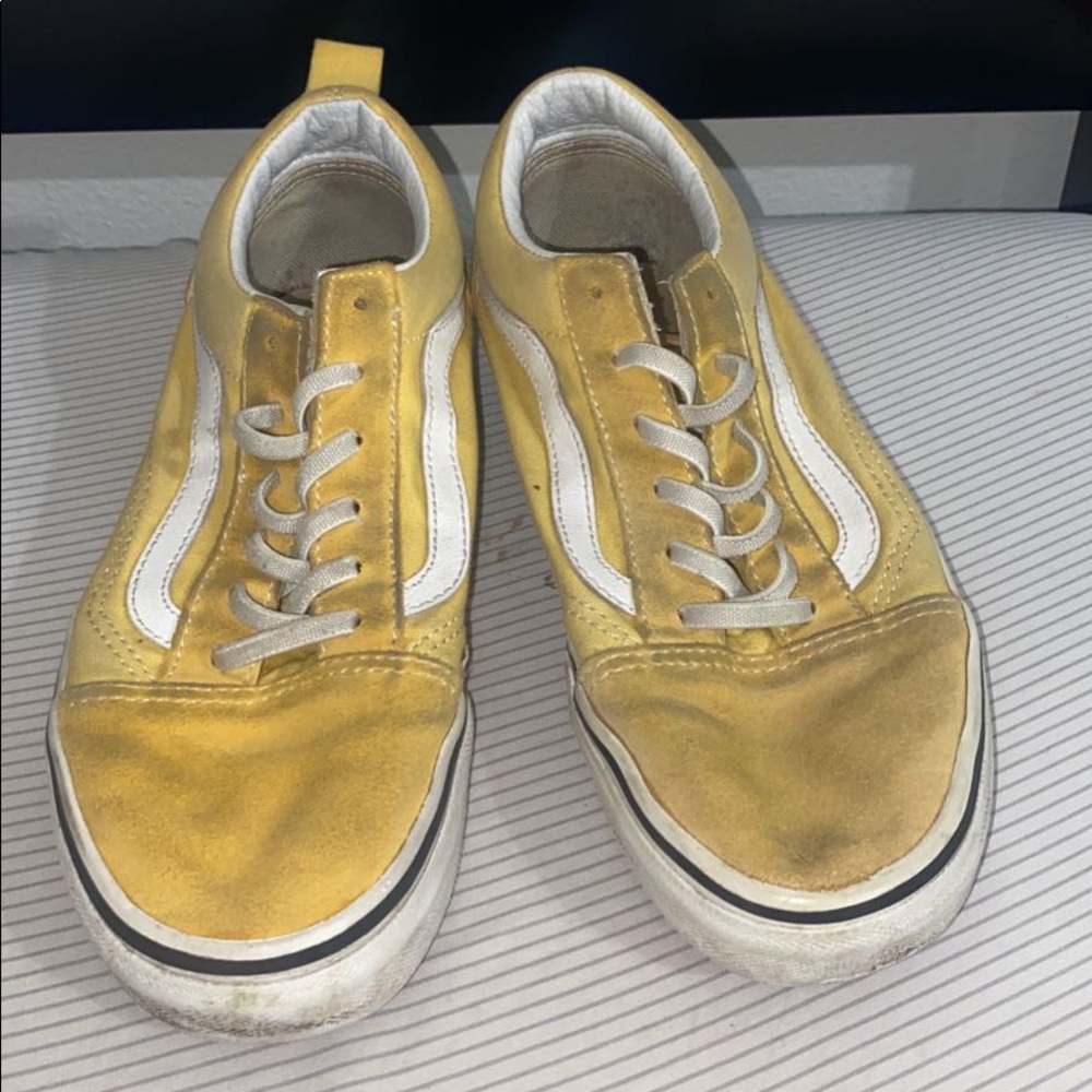 old skool yellow vans